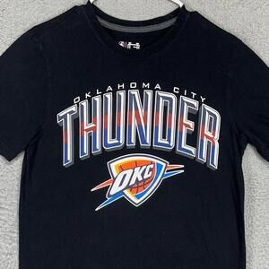 Oklahoma City Thunder T Shirt Mens Small Black Basketball Tee Ultra Game